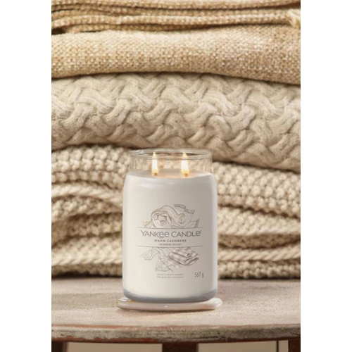 Yankee Candle® Warm Cashmere Signature nagy üveggyertya 567 g