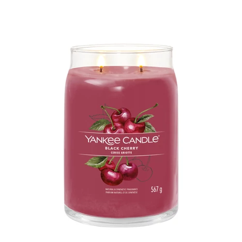 Yankee Candle® Black Cherry Signature nagy üveggyertya 567 g