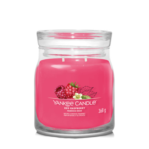 Yankee Candle® Red Raspberry Signature közepes üveggyertya 368 g