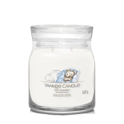 Yankee Candle® Soft Blanket Signature közepes üveggyertya