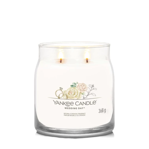 Yankee Candle® Wedding Day Signature közepes üveggyertya 368 g