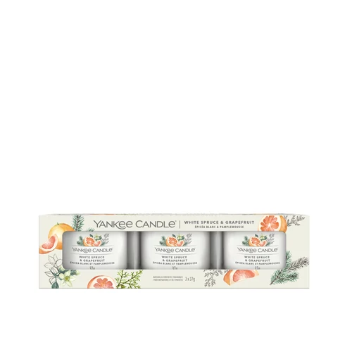White Spruce & Grapefruit üveges mintagyertya szett