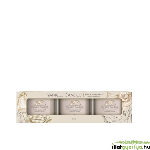 Yankee Candle® Warm Cashmere üveges mintagyertya szett