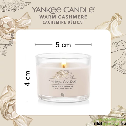 Warm Cashmere üveges mintagyertya szett