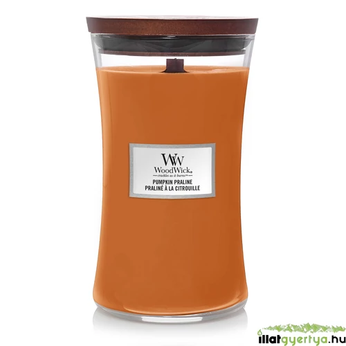 WoodWick® Pumpkin Praline nagy üveggyertya