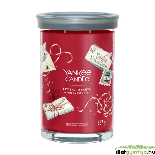 Yankee Candle® Letters to Santa Signature nagy poharas gyertya
