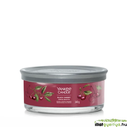 Yankee Candle® Black Cherry Signature 5 kanócos poharas gyertya