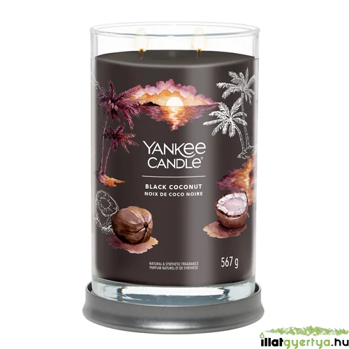 Black Coconut Signature nagy poharas gyertya 567 g