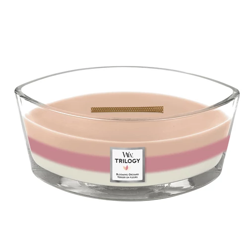 WoodWick® Blooming Orchard Trilogy hajógyertya 453 g