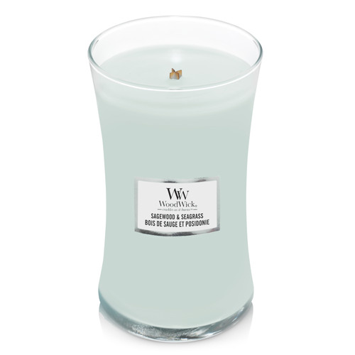 WoodWick® Sagewood & Seagrass nagy üveggyertya 609 g WoodWick® Sagewood & Seagrass nagy üveggyertya 609 g