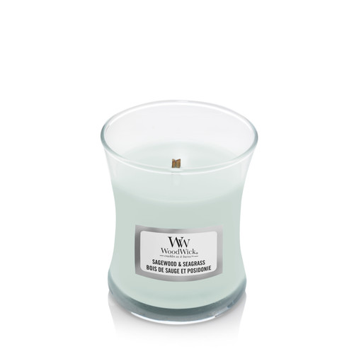 WoodWick® Sagewood & Seagrass kis üveggyertya 85 g WoodWick® Sagewood & Seagrass kis üveggyertya 85 g