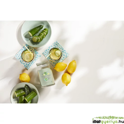 Cucumber Mint Cooler Signature nagy üveggyertya 567 g