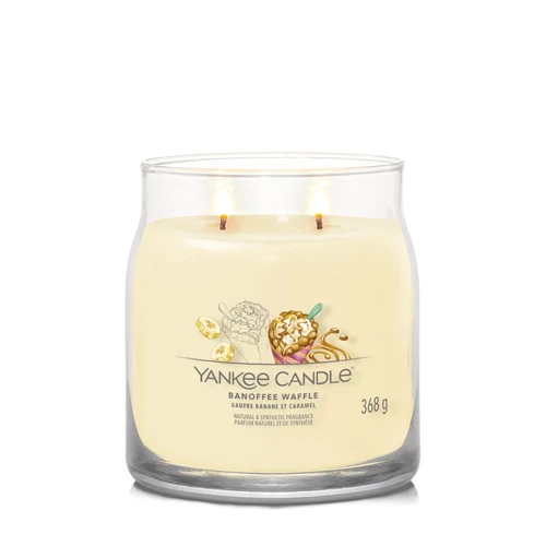 Yankee Candle® Banoffee Waffle Signature közepes üveggyertya 368 g