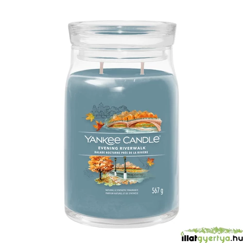 Yankee Candle® Evening Riverwalk Signature nagy üveggyertya