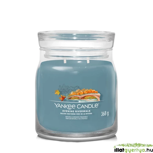 Yankee Candle® Evening Riverwalk Signature közepes üveggyertya