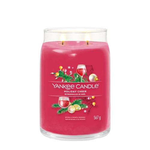 Yankee Candle® Holiday Cheer Signature nagy üveggyertya 567 g