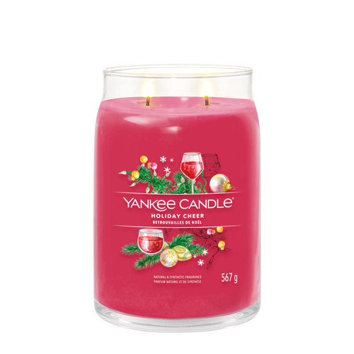 Yankee Candle® Holiday Cheer Signature nagy üveggyertya 567 g Yankee Candle® Holiday Cheer Signature nagy üveggyertya 567 g