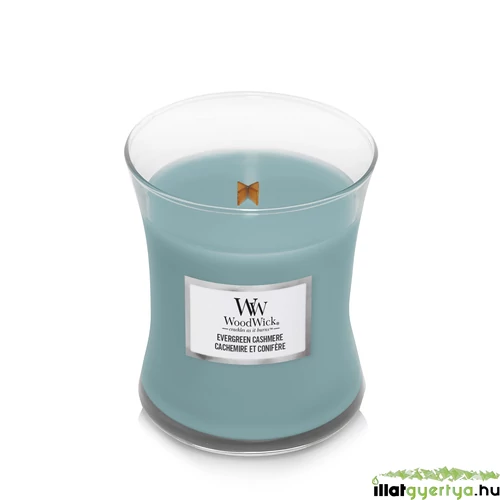 Evergreen Cashmere közepes üveggyertya 275 g