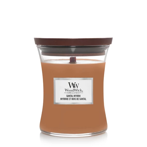 WoodWick® Santal Myrrh közepes üveggyertya