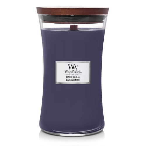 WoodWick® Hinoki Dahlia nagy üveggyertya 609 g