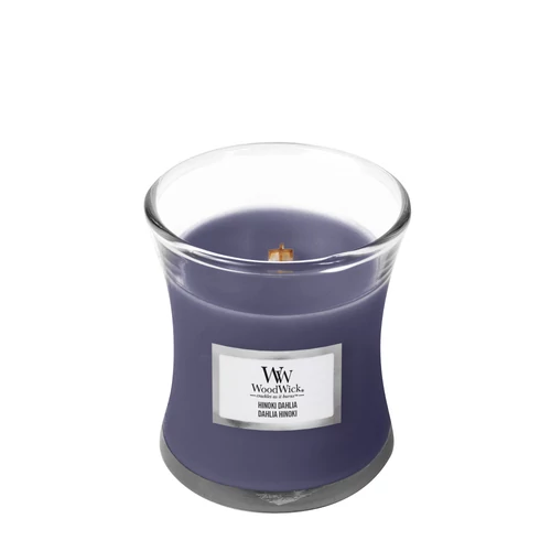 WoodWick® Hinoki Dahlia kis üveggyertya 85 g