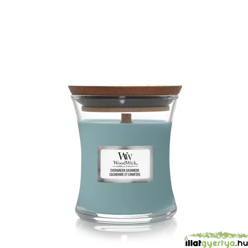 WoodWick® Evergreen Cashmere kis üveggyertya