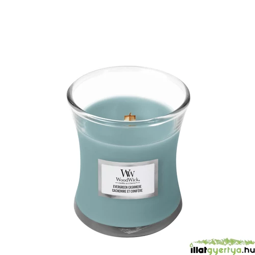 Evergreen Cashmere kis üveggyertya 85 g