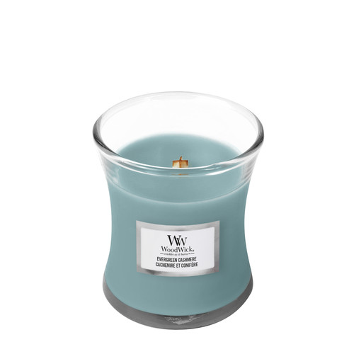 WoodWick® Evergreen Cashmere kis üveggyertya 85 g WoodWick® Evergreen Cashmere kis üveggyertya 85 g