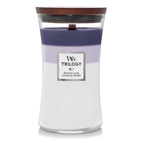 WoodWick® Evening Luxe Trilogy nagy üveggyertya 609 g