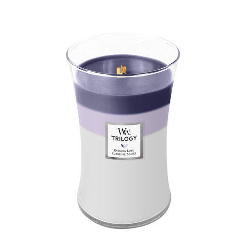 WoodWick® Evening Luxe Trilogy nagy üveggyertya 609 g WoodWick® Evening Luxe Trilogy nagy üveggyertya 609 g