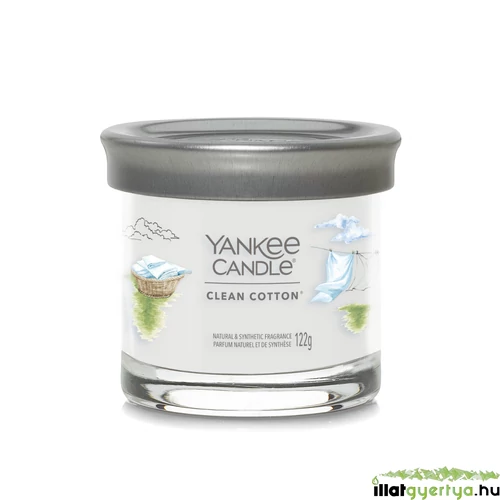 Yankee Candle® Clean Cotton Signature kis poharas gyertya