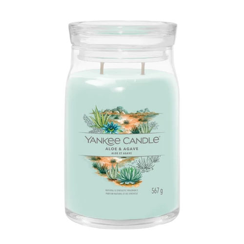 Yankee Candle® Aloe &amp; Agave Signature nagy üveggyertya