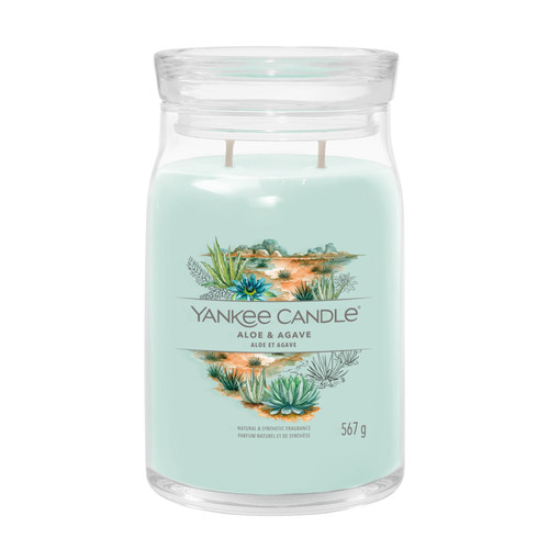 Yankee Candle® Aloe & Agave Signature nagy üveggyertya 567 g