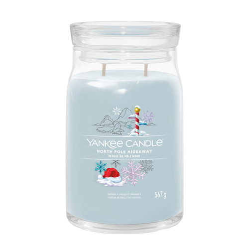 Yankee Candle® North Pole Hideaway Signature nagy üveggyertya 567 g