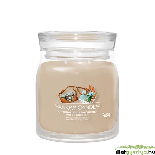 Yankee Candle® Afternoon Scrapbooking Signature közepes üveggyertya