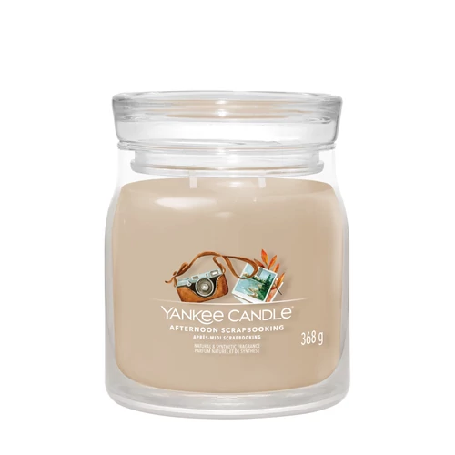 Yankee Candle® Afternoon Scrapbooking Signature közepes üveggyertya