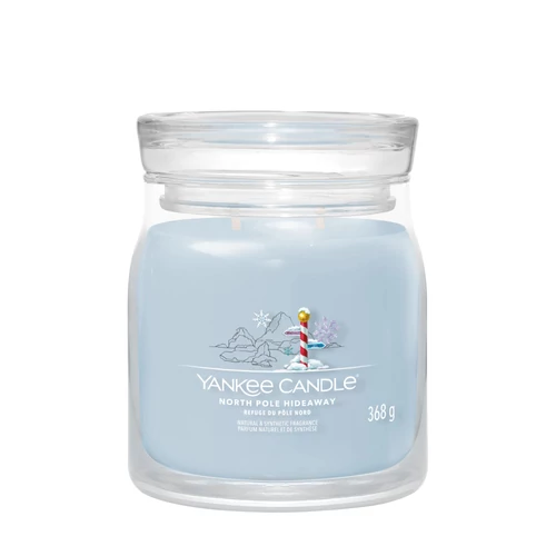 Yankee Candle® North Pole Hideaway Signature közepes üveggyertya