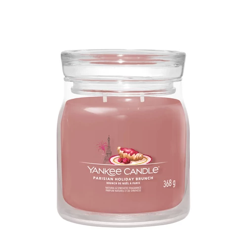 Yankee Candle® Parisian Holiday Brunch Signature közepes üveggyertya