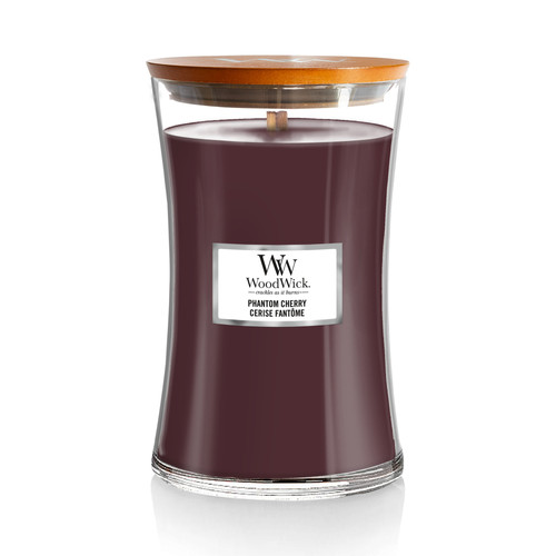 WoodWick® Phantom Cherry nagy üveggyertya 609 g