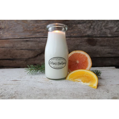 Citrus Balsam Creamery Milkbottle üveggyertya