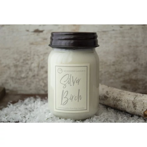 Milkhouse Candle® Silver Birch Farmhouse közepes  üveggyertya