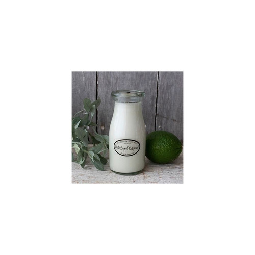 Milkhouse Candle® White Sage & Bergamot Creamery Milkbottle üveggyertya 227 g
