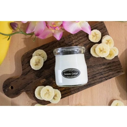 Banana Sunset Creamery kis üveggyertya