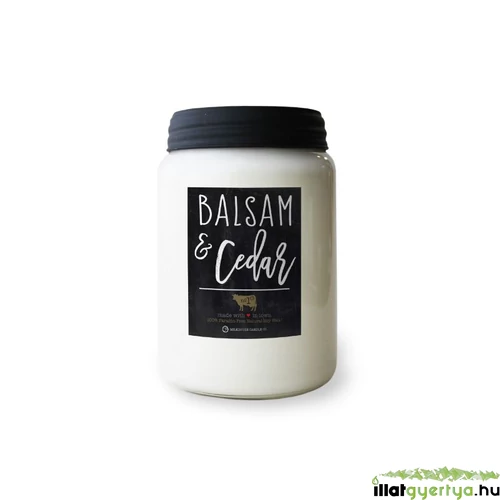 Balsam & Cedar Farmhouse nagy üveggyertya