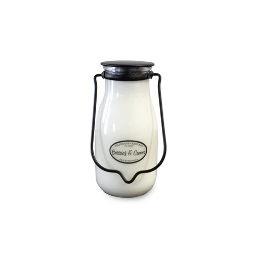 Milkhouse Candle® Berries & Cream Milkbottle Pint üveggyertya