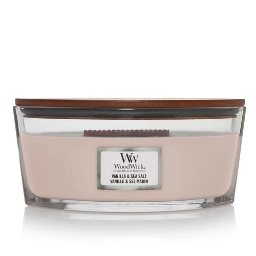 WoodWick® Vanilla &amp; Sea Salt hajógyertya