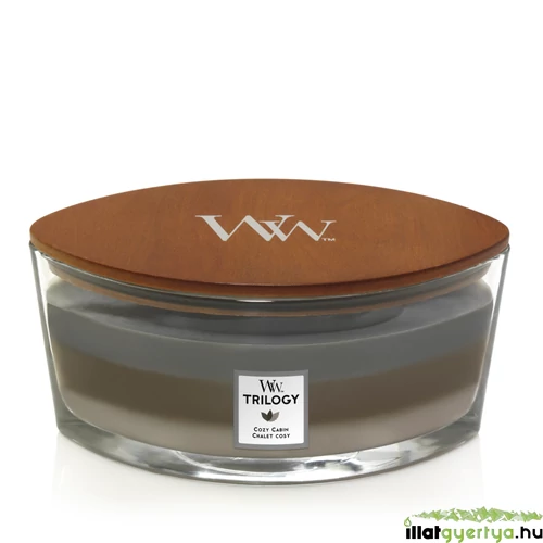 WoodWick® Cozy Cabin Trilogy hajógyertya