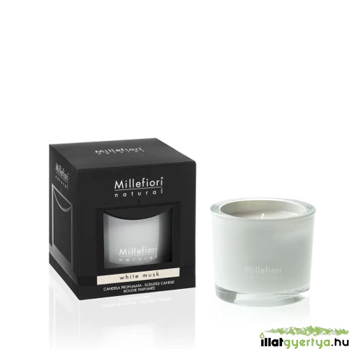 White Musk üveggyertya
