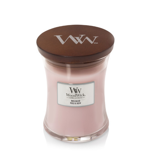 WoodWick® Rosewood közepes üveggyertya 275 g