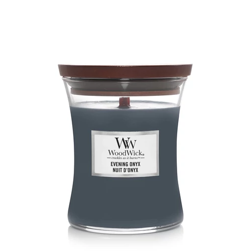 WoodWick® Evening Onyx közepes üveggyertya